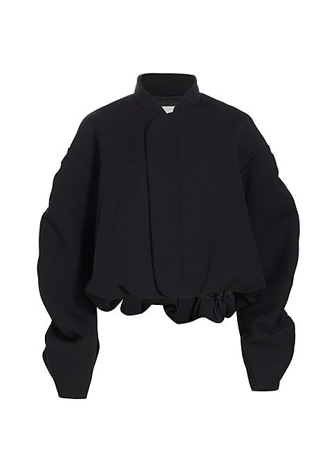 Ruched Puff Sleeve Jacket