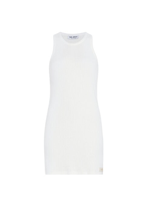 Ribbed Cotton Scoop Tank