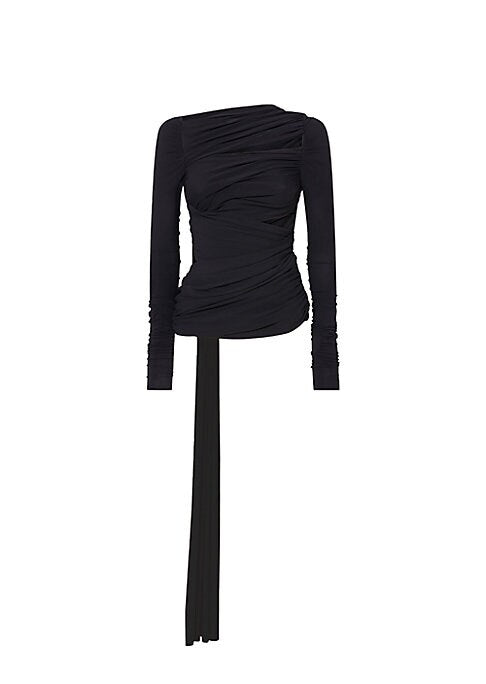 Sculpted Cut-Out Jersey Top