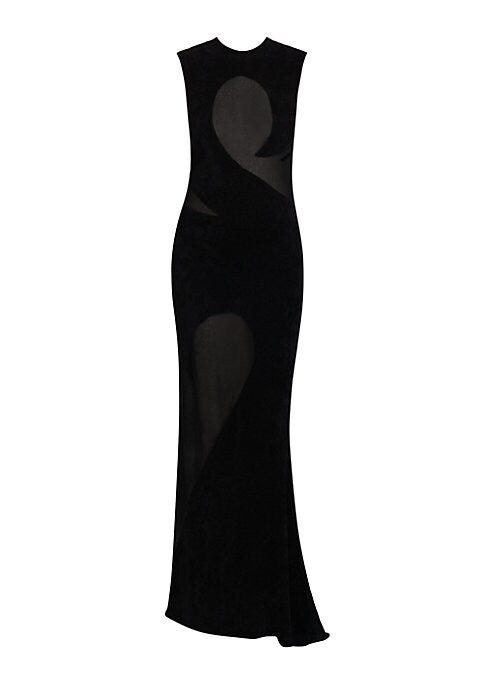 Elegant Sheer Maxi Gown