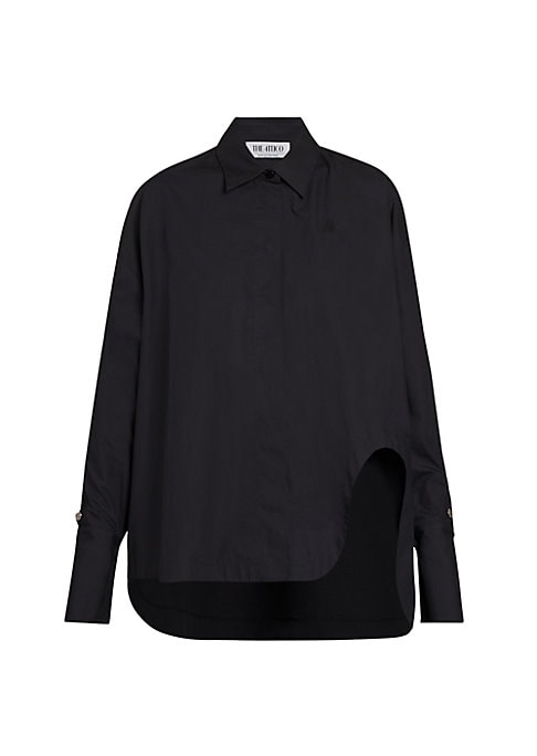 Chic Cut-Out Cotton Shirt