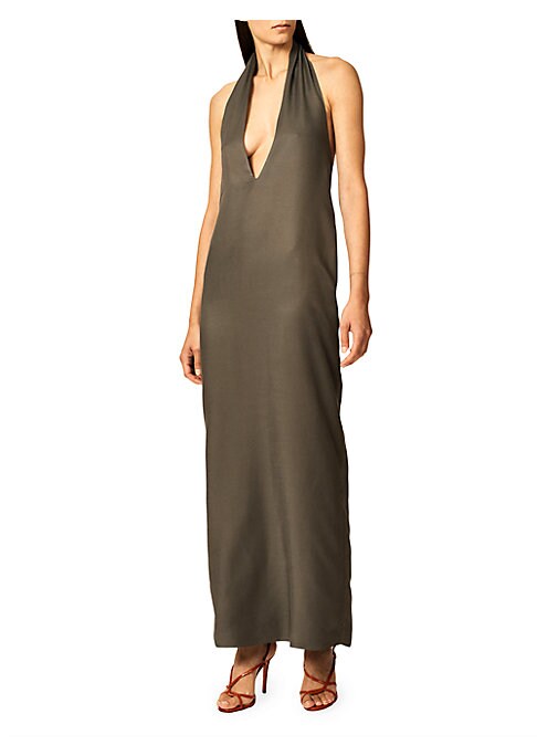 V-Neck Jersey Maxi Dress