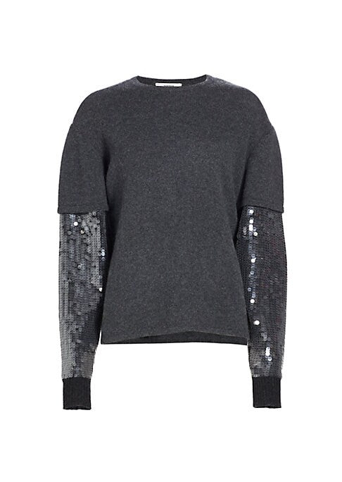 Sequined Cashmere Elegance
