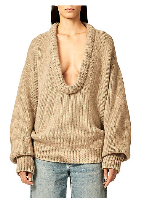 Plush Cashmere Slouch Sweater
