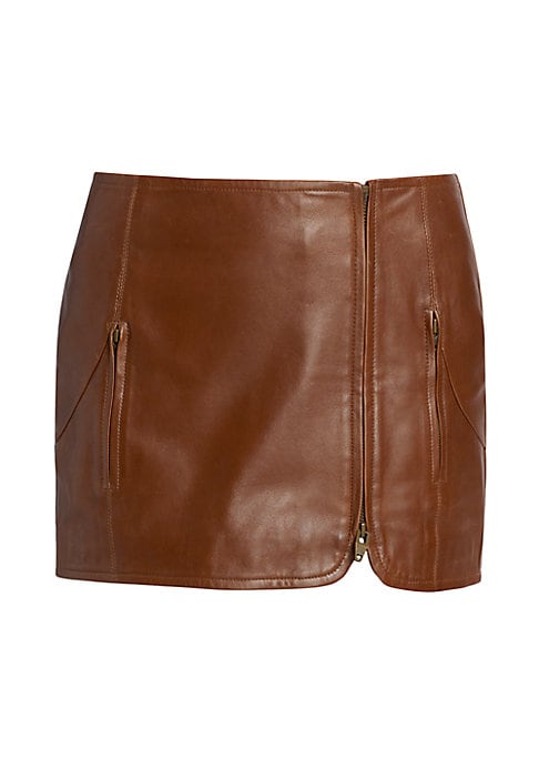 Edgy Leather Mini Skirt