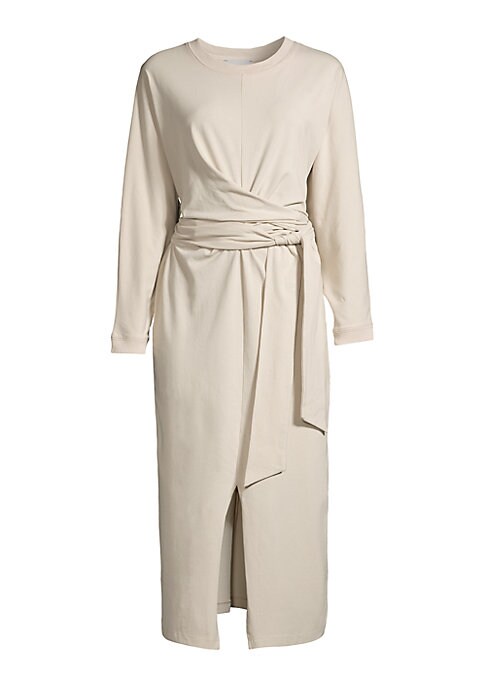 Chic Tie-Front Midi Dress
