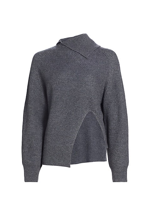 Asymmetrical Turtleneck Knit