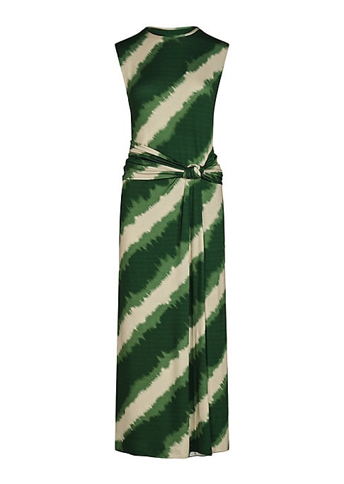 Colorful Knotted Midi Dress