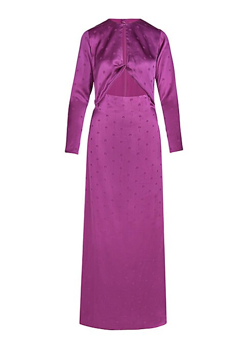 Silken Elegance Maxi Dress