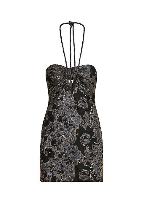 Metallic Sweetheart Minidress