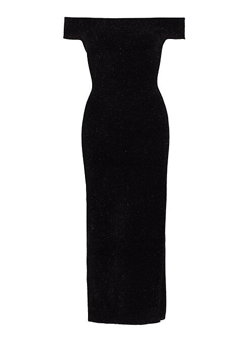 Sparkling Off-Shoulder Midi