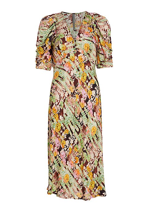 Floral Elegance Midi Dress