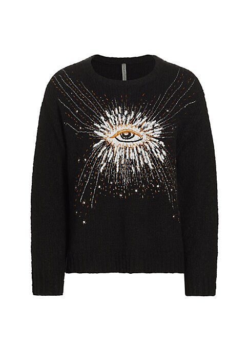 Embroidered Eye Sweater