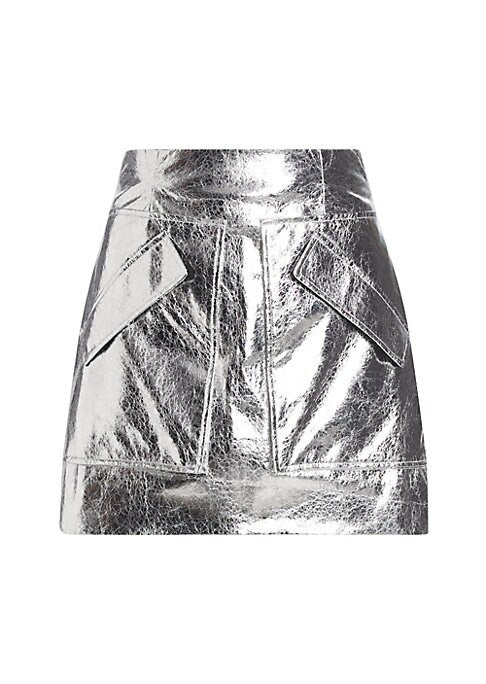 Metallic Cherry Mini Skirt