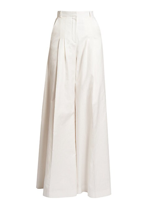 Chic Pleat Wide-Leg Pants