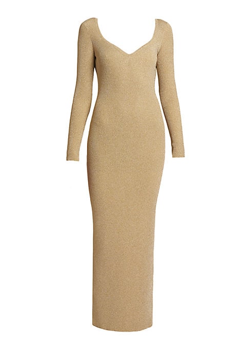 Glistening Open-Back Dress