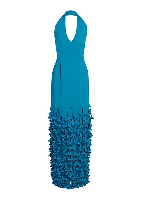 Spiral Halter Elegance Gown