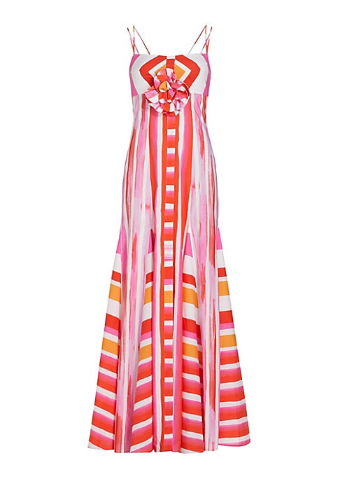 Whimsical Stripe Maxi Dress