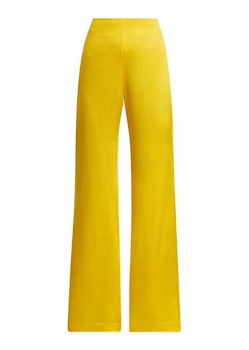 Satin High-Waisted Trousers