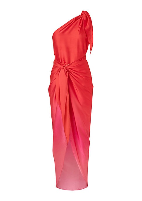 Elegant Asymmetric Draped Dress