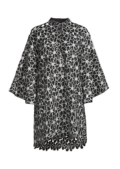 Shimmering Floral Caftan