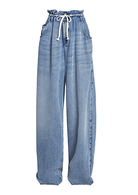 Slouchy Drawstring Denim Pants