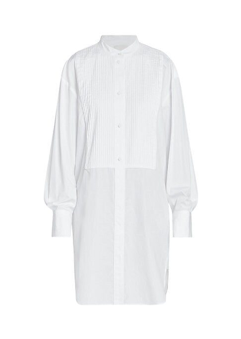 Pleated Cotton Dress