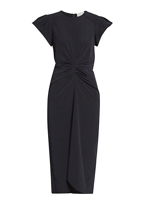 Elegant Cinched Midi Dress