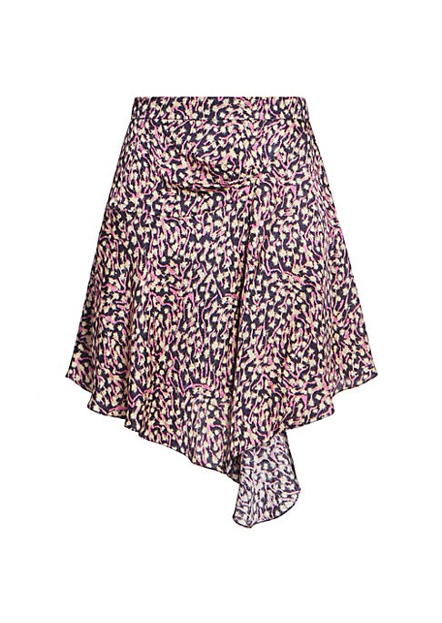 Chic Asymmetric Silk Skirt