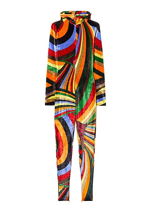 Velvet Colorblock Catsuit