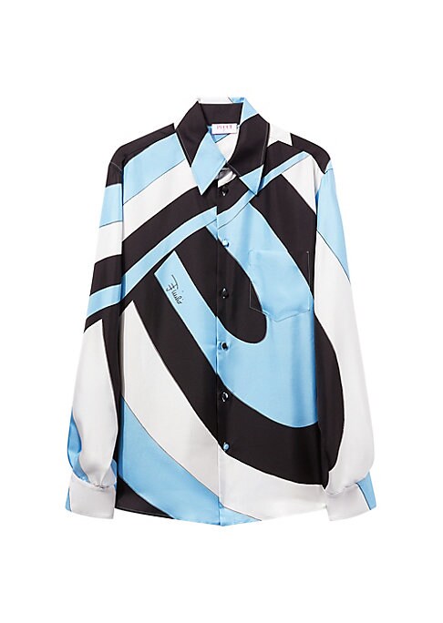 Chic Colorblock Silk Top