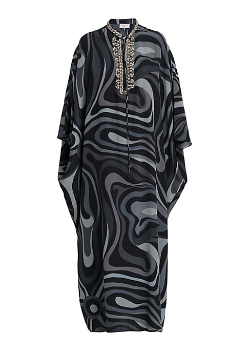 Beaded Silk Caftan Delight