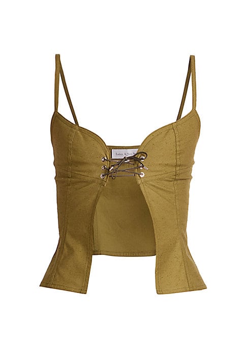 Sweetheart Lace-Up Bralette