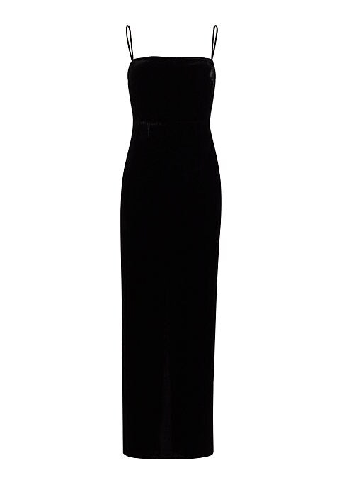 Elegant Velvet Column Dress