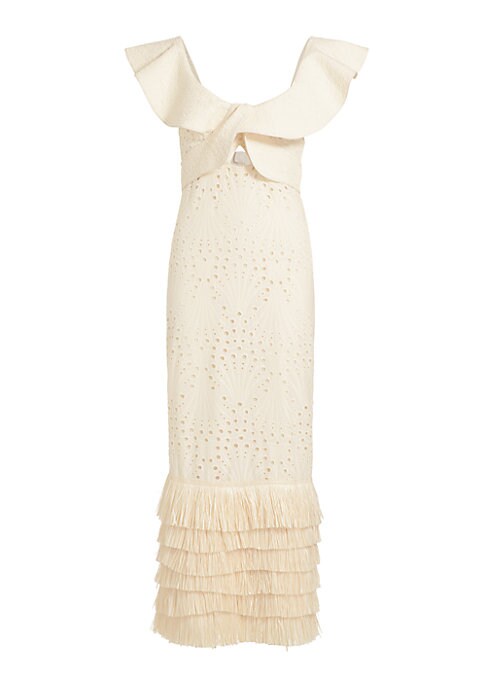 Ruffled Eyelet Summer Gown