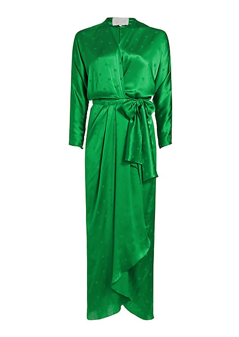 Radiant Silk Wrap Dress