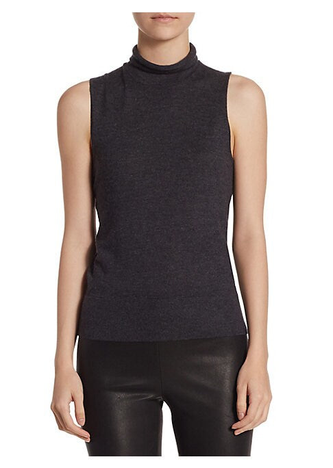 Cashmere Sleeveless Turtleneck