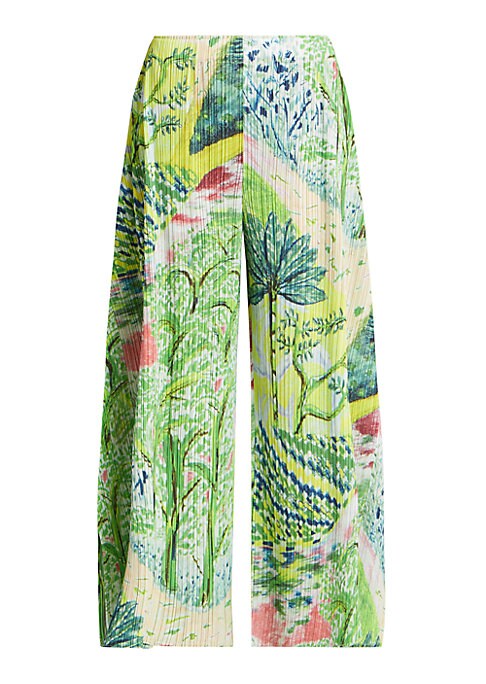 Scenic Plissé Wide Pants
