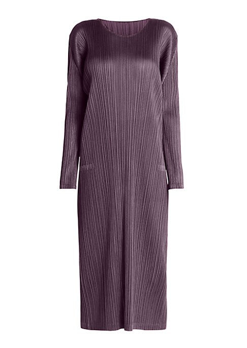 Chic Pleated Midi Dress