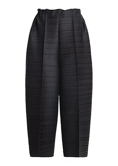 Cropped Pleat Pants