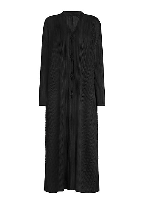 V-Neck Pleated Jacket