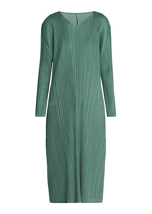 V-Neck Midi Dress