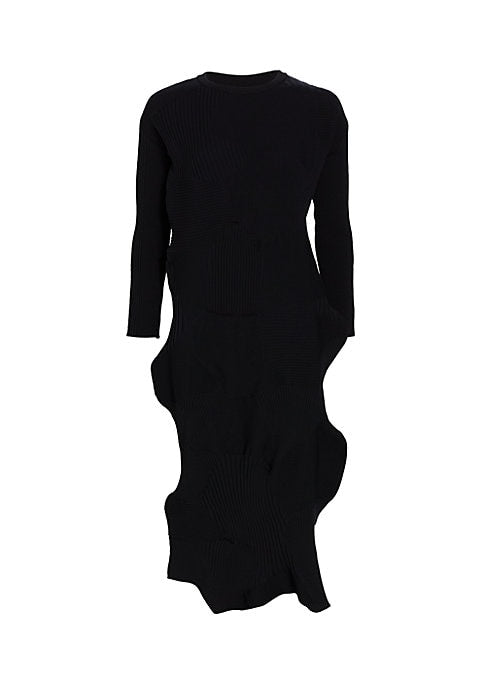 Sculpted Pleat Dress