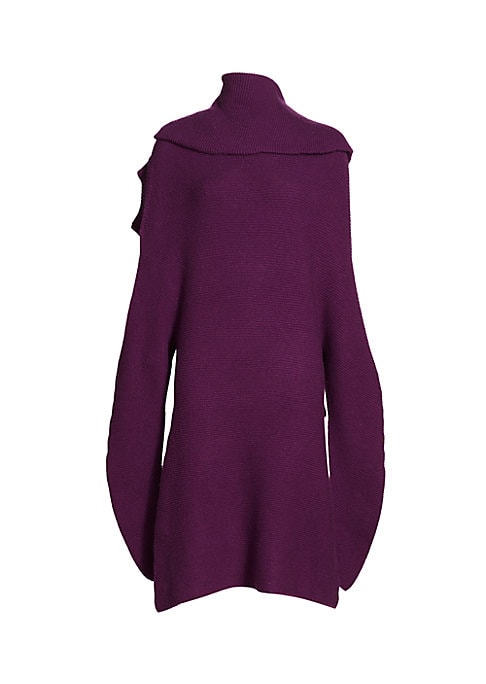 Cocooned Turtleneck Midi Dress