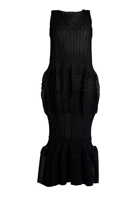 Flared Pleat Elegance Gown