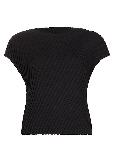 Asymmetric Pleat Top