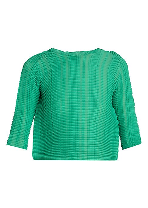 Textured Pleats Top