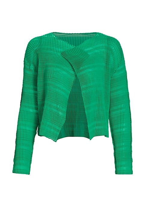 Chic Open Pleats Cardigan