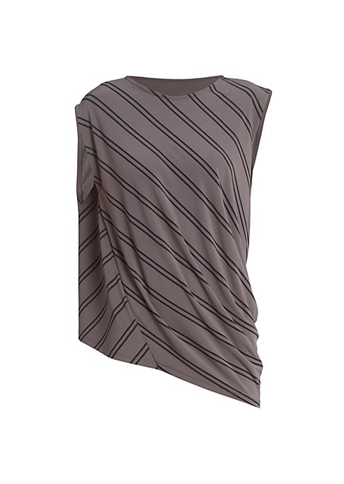 Stripe Draped Top