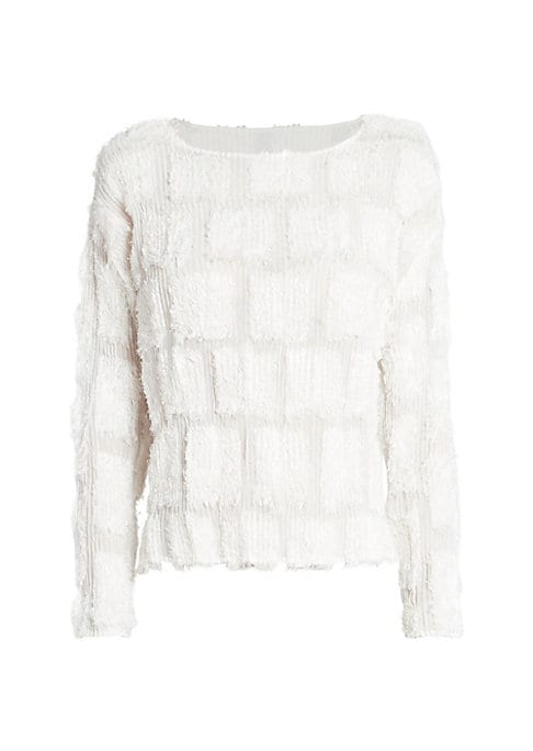 Chic Frayed Pleat Top